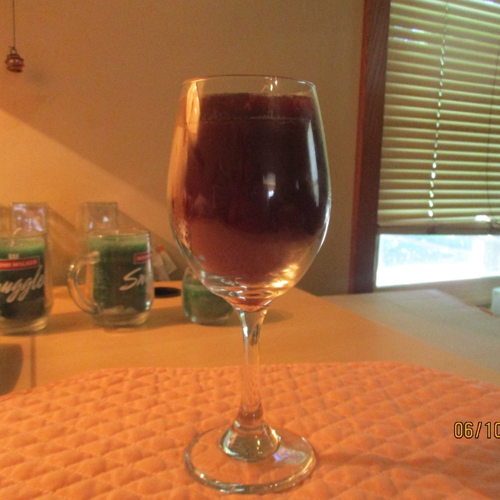 Wine Goblet Candle Large  8 5/8"